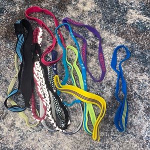 Under armor and Adidas headbands